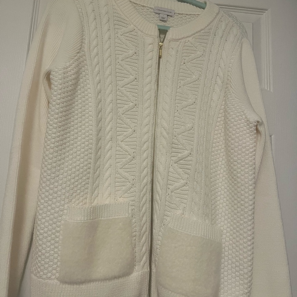 Beautiful sweater.
